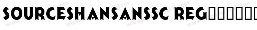 sourceshansansSC Reg字体转换